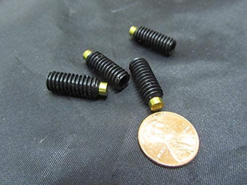 Black Oxide Steel Brass Tip Set Screw 5/16