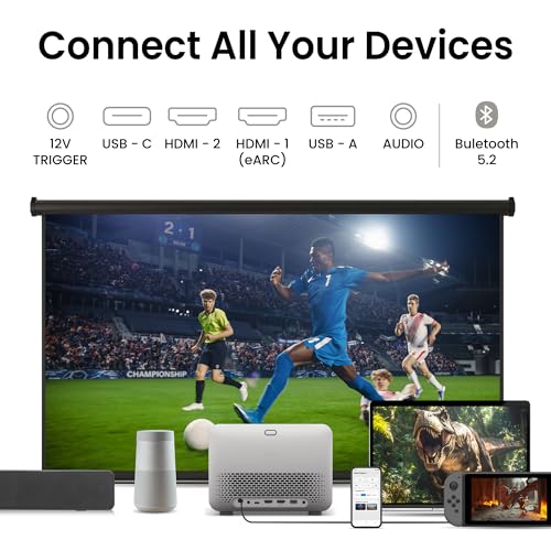 Image of BenQ TK705i 4K HDR Home Entertainment Projector | 3000 Lumens, Google TV Built-In, 16 ms Low Lag, HDR10 /HLG, Auto Image Adjustment, Optical Zoom, Bluetooth, HDMI 2.1, 150 inch Big Screen, MEMC, HDR 10+
