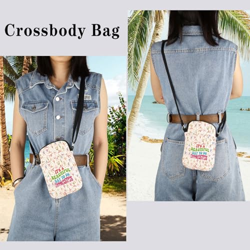 Gymnast Gymnastics Stuff Gymnast Graduation Gift It’s A Beautiful Day to Do Gymnastics Crossbody Bag for Gymnastics Team4