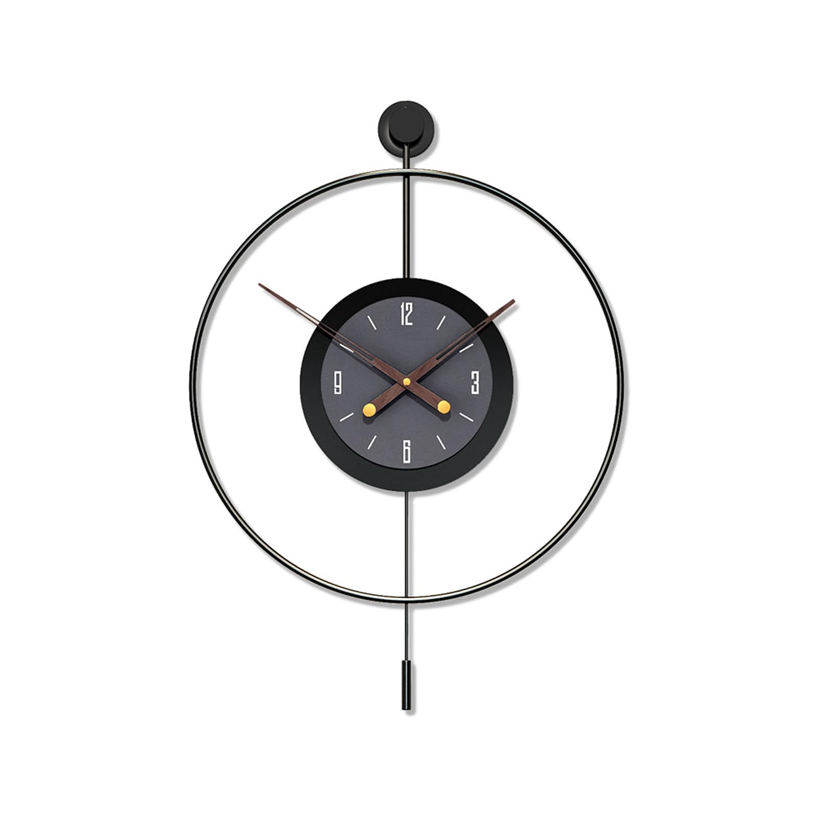 GSWBO Moderne eenvoudige grote wandklok, minimalistische creativiteit, decoratieve wandklokken, zonder tikkende geluiden, voor decoratie, slaapkamer, keuken, kantoor, L-100 x 45 cm