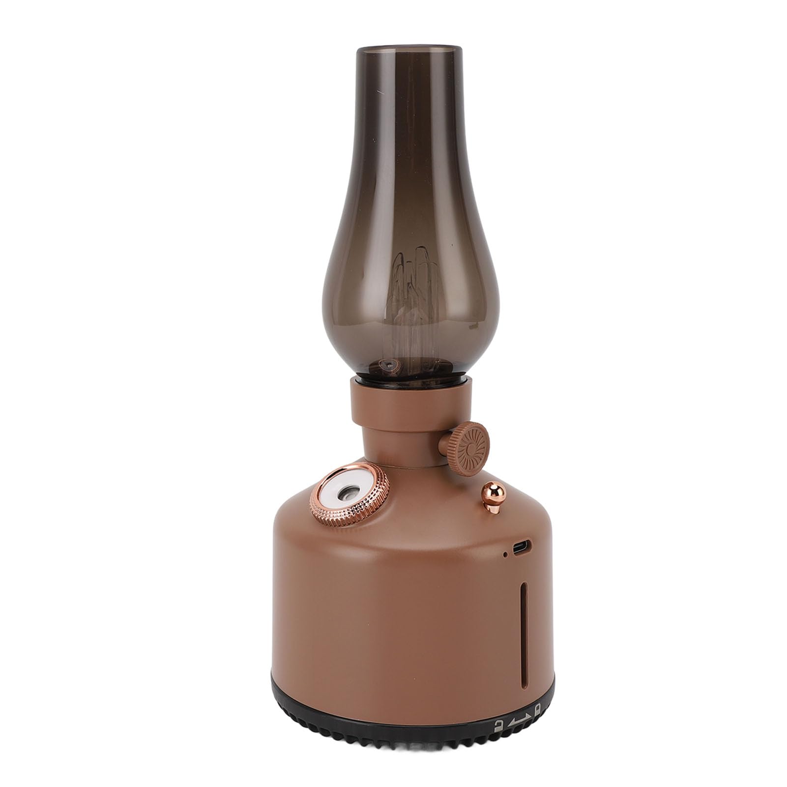 SENECESLI Vintage Kerosene Lamp Humidifier & Night Light | 260ml Large Capacity, 2 Adjustable Mist Levels, Ultra Quiet for Bedroom & Office, Perfect for Dry Skin & Home Decor (Coffee)-image-43