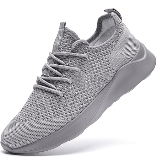 Image of Men's Running Walking Shoes Sneakers Tennis Fitness Athletic Shoes Non Slip On Sports Casual Workout Shoe Lightweight Comfortable Gym Fashion Breathable Mesh Trainer
