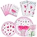 WERNNSAI Tavola per Feste Anguria - Frutta Estiva Forniture per Feste Compleanno per Bambini Baby Shower Include Tovaglie USA e Getta Tazze Tovaglioli Posate Borsa Utensili per 16 Ospiti 130 PCS