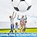 Lewtemi Big Inflatable Giant Soccer Ball Large Inflatable Beach Sport Ball Pool Party Decoration Toys Oversized Jumbo Beach Toy for Pool Water Sports Games(5.9 ft)