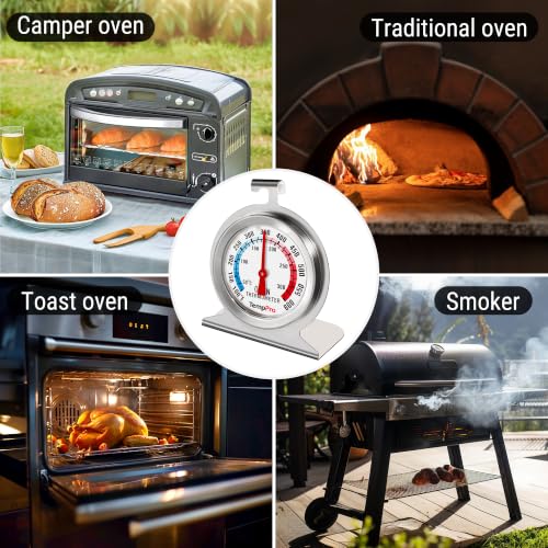 Image of TempPro 3-Pack Oven Thermometer for Gas Oven with 431 Stainless Steel