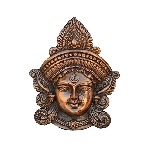 eCraftIndia Metal Goddess Durga Wall Hanging