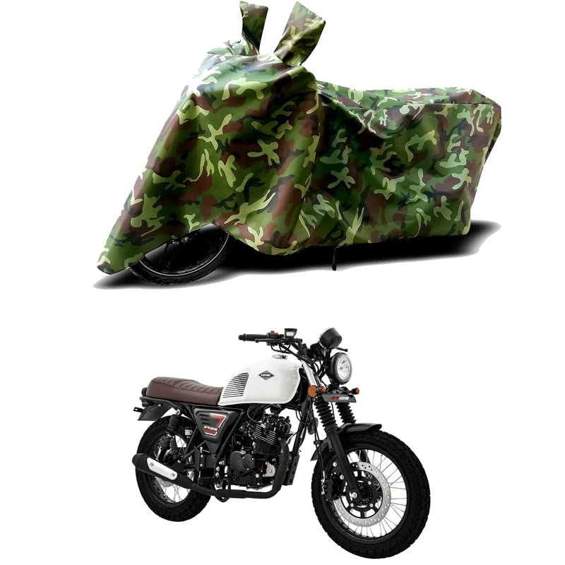 Image of 100% Water Resistant Full Bike Scooty Two Wheeler Body Cover Compatible for Keeway SR125 /UV-Rays /Heat Protection /Birds Dropping /Scratchproof /Dust Proof /Waterproof /All Varients[Green MJ]