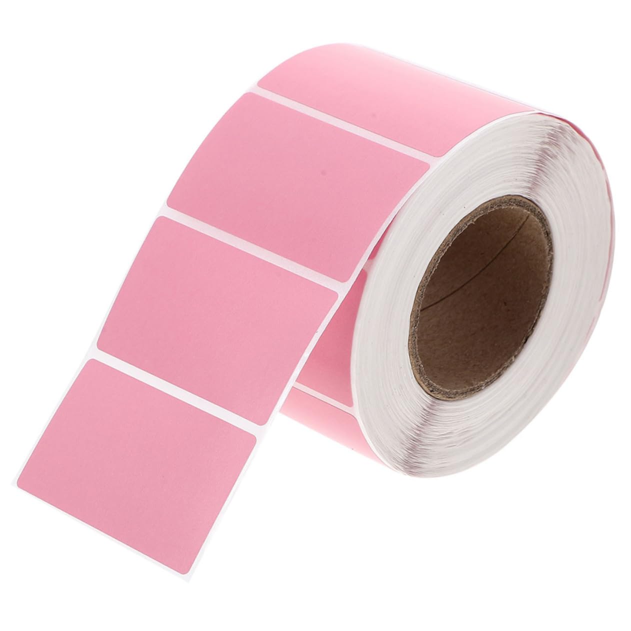 Tofficu 2 Rollen Namensetiketten Aufkleber namensaufkleber aufkleberpapier Haftetiketten adressenaufkleber Paketetikett thermisch bedruckte Etiketten aus Express-Etikett Klebeetikett Rosa
