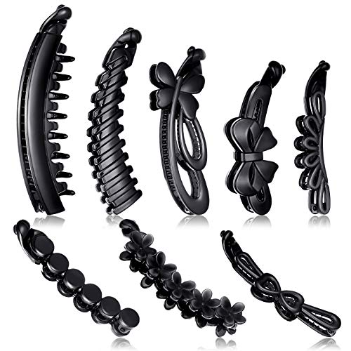 Pinzas para cabello estilo banana 8 piezas miniatura 1