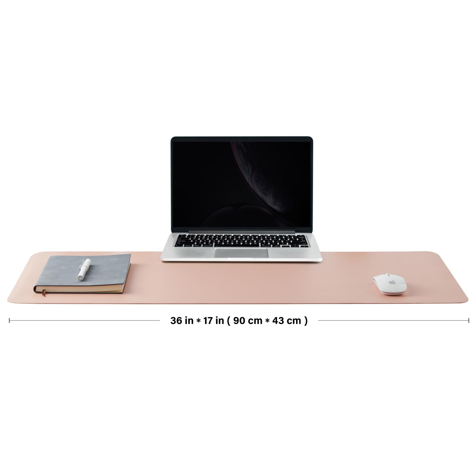 HOMIEAZICOZI Sottomano da scrivania in sughero, a due lati, per ufficio e casa, organizzazione della scrivania e accessori, rosa, 91,4 x 43,2 cm