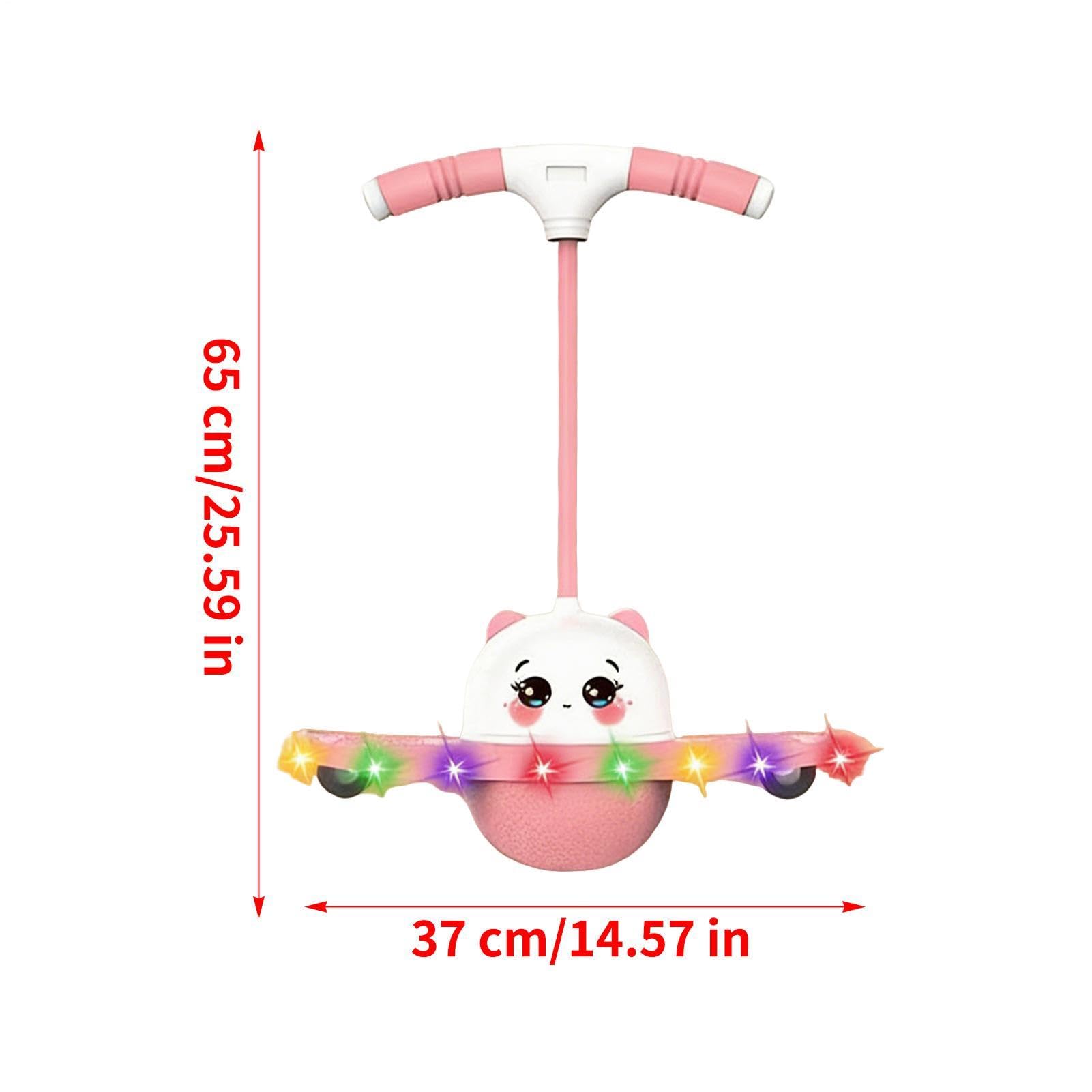Palla da salto per equilibrio luminoso per bambini, giocattolo per esercizi rimbalzanti antiscivolo, capacità di equilibrio per l'allenamento per bambini, ragazzi e ragazze