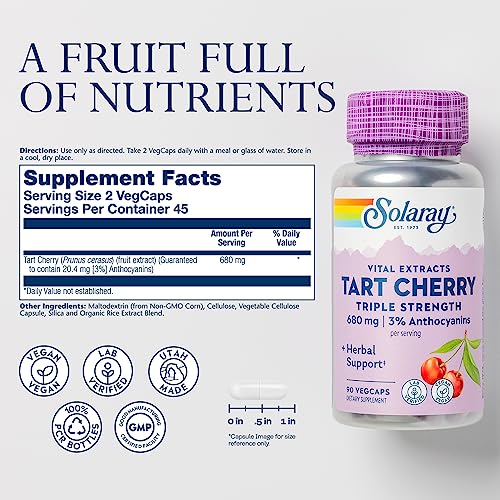 SOLARAY Triple Strength Tart Cherry Extract