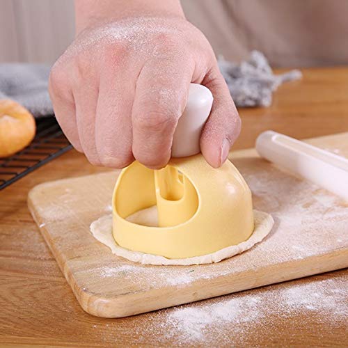 2 Pack Mini Donut Mould Maker, 3 inch Donut Hole Cutter, Donut Cutter with Removable Center, DIY Biscuit Cake Doughnut Cutters Mold Kitchen Baking Tool