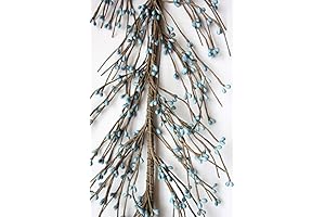 AR1956C-7 Primitive Pip Rice Berry Garland in Country Blue