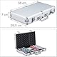 ISO TRADE - Texas Strong 300 Tokens Poker Set + Suitcase 9554 Material Bingo, Mehrfarbig