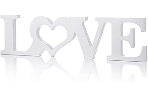 Kigley Wooden Love Sign Set, Wedding Table Decorations, Love Sign Decor, Table Centerpiece, Home Decor