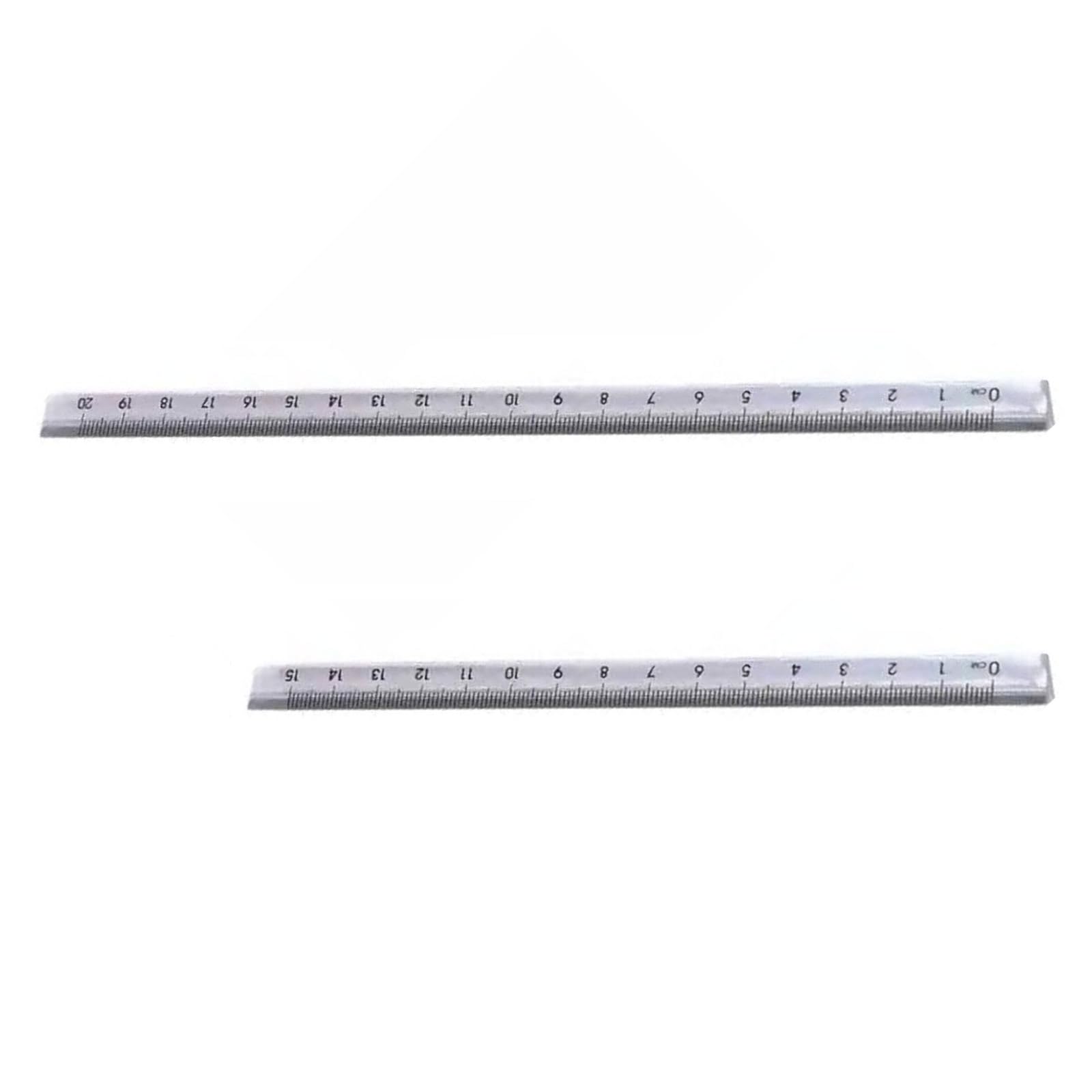 Obotsnoi Light 2Pcs Clear Triangular Ruler Measuring Tool Geometry Rulers 15Cm 20Cm For Students Architect Technical Drafting Geometry Tools For Physics Experiment