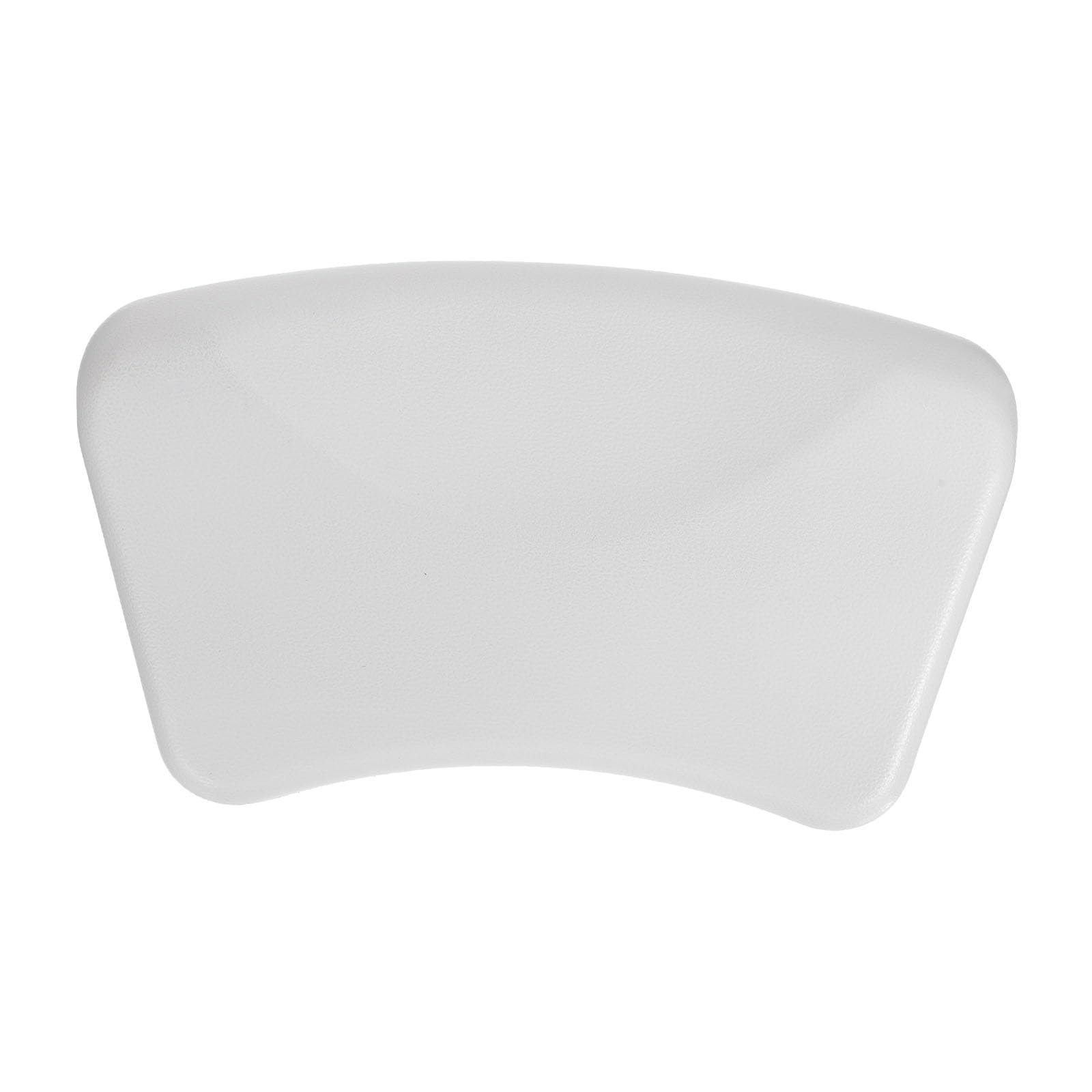 Artibetter Cuscino da Bagno Ventose in Pu Bianco Morbido e Resistente Supporto Ergonomico per Collo e Testa per Saloni di Bellezza e Bagno