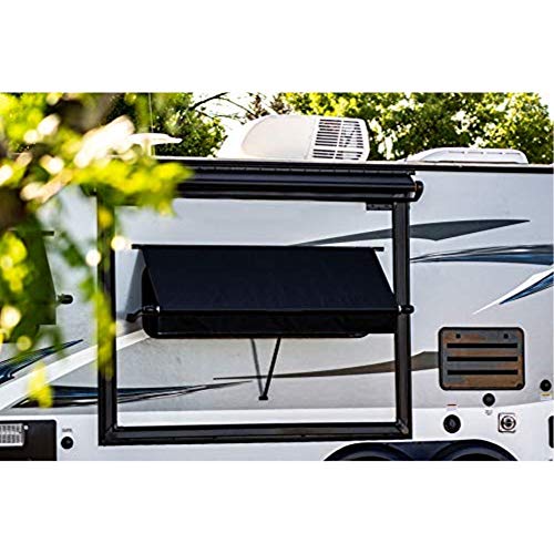 CAREFREE WG0454E4EB Simply Shade RV Window Awning-Black Vinyl-4.5' (54