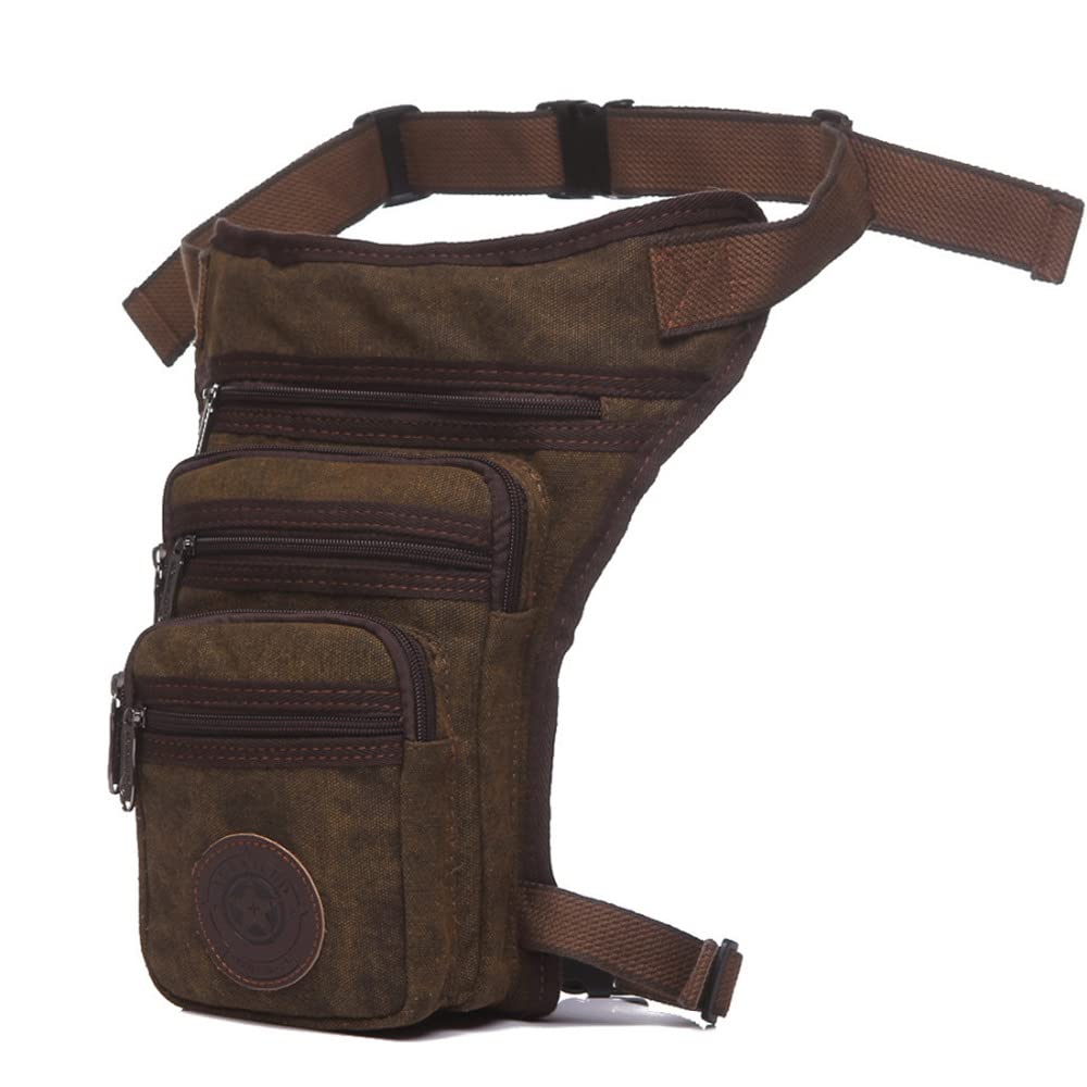 Torba na nogi, torba biodrowa, torba na uda, męska płócienna torba na nogę, torba crossbody, pasek na ramię, biodro, nerka, talia, do podróży, wędrówek, jazdy motocyklem, NIEBIESKI, Jeden rozmiar