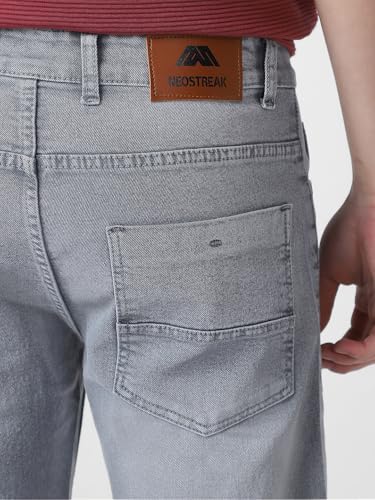 Image of Neostreak Men's Regular Fit Heavy Washed Jeans Stretchable