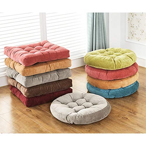 Tiita Indoor/Outdoor Chair Cushions 22" X 22" Seat Pillow Cushion Set Of 2 Square Chair Pads For Sitting Patio Garden Floor Throw Pillows, Coffee #TOP3