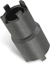 Bipolar Clutch Wrench, 20 mm 24 mm Double Head Four Jaw Clutch Plate Nut Cap Detach Sleeve, 45# Steel GY6 50 CG125 JH70 Remover Clutch Lock Nut Tool, Fit for Cars, Motorcycles (Black)