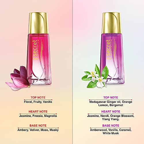 Image of Secret Temptation Ruby and Jazz Perfume for Women, Pack of 2 (30ml each)