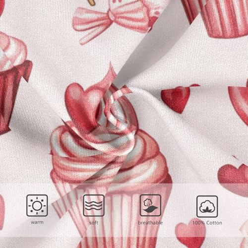 Wusikd Cupcakes Boys' Underwear Cotton Hearts Boys Briefs Soft Toddler Underwear 2T3