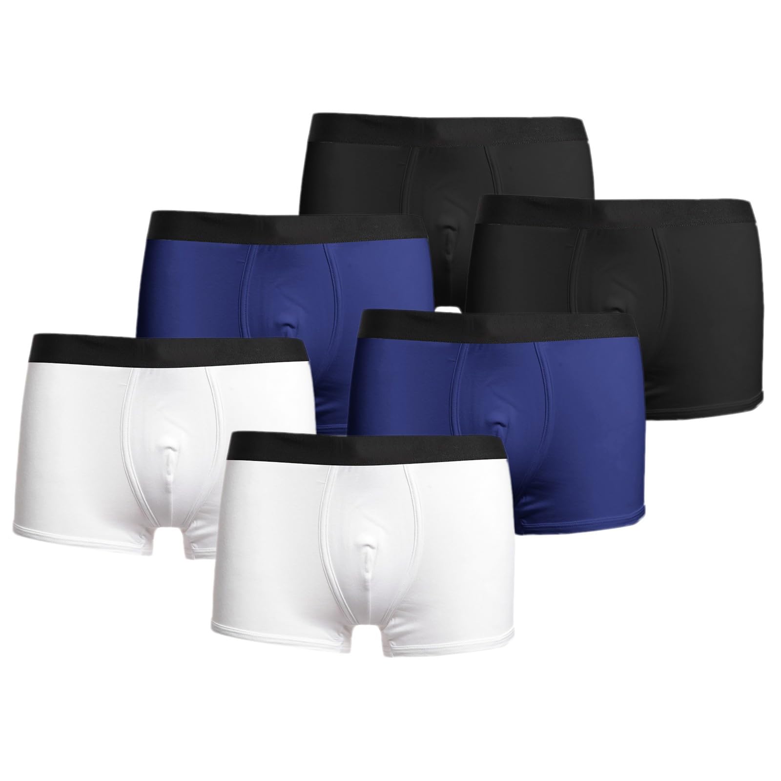 SRZYMJ MäNner Boxershorts Set Retroshorts Herren Herren Shorts UnterwäSche Unterhosen Herren Baumwolle Slips Shortys Herren-Strings Dunkelblau XXL
