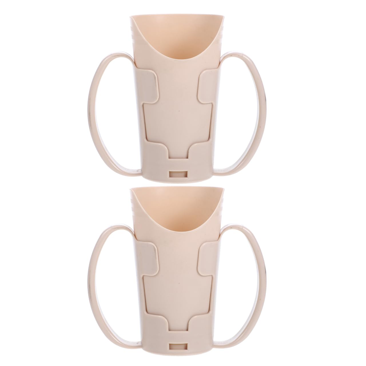 Hemobllo Lot De 2 Gobelets Découpés Pour Dysphagie Tasse À Boire Pour Personnes Âgées Avec 2 Poignées Position De Boisson Fixe Anti-Fuite Pour Hôpital Ehpad Et Domicile