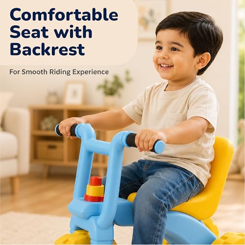 Image of Lifelong Premium Tricycle for Kids 2-5+ Yrs Durable Build, Anti-Skid ABS Wheels | Comfortable Seat, in-Built Horn | Fully Assembled Trike Gift for Baby, Girls, Boys Capacity Upto 50kg