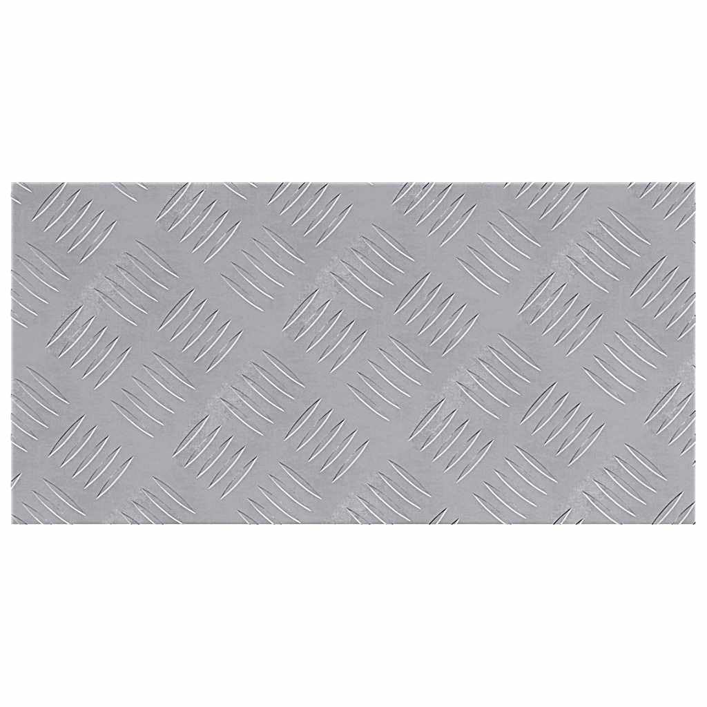 Szczelina 4 szt. 50 x 25 cm srebrny aluminium prostokątny