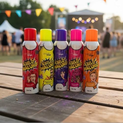 Tinta Spray Temporária da Kbelo Maluco 150ml | Lavável com Água |...