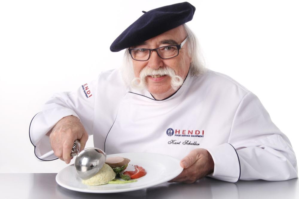 HENDI Eisportionierer Stöckel, geeignet für Geschirrspüler, Eislöffel, Eiscreme Löffel, 1/4, ø100mm, Edelstahl