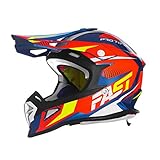 Capacete Motocross Fast Fantasy Limited Edition 56 Azul/Laranja 56