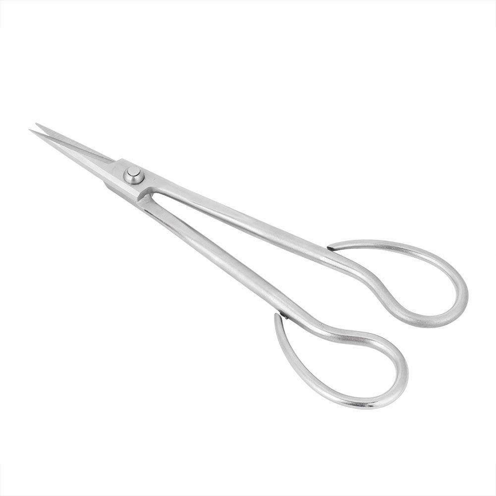 JinxunyBeginner Bonsai Tools Long Handle Scissors Stainless Steel Bonsai Scissors 185mm (7)