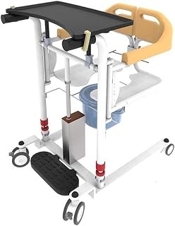 HLHLOP777 Andador con Ruedas y Asiento Palanca de Cambios eléctrica Multifuncional for Pacientes Mayores postrados en Cama Andadores con cojín para Personas Mayores