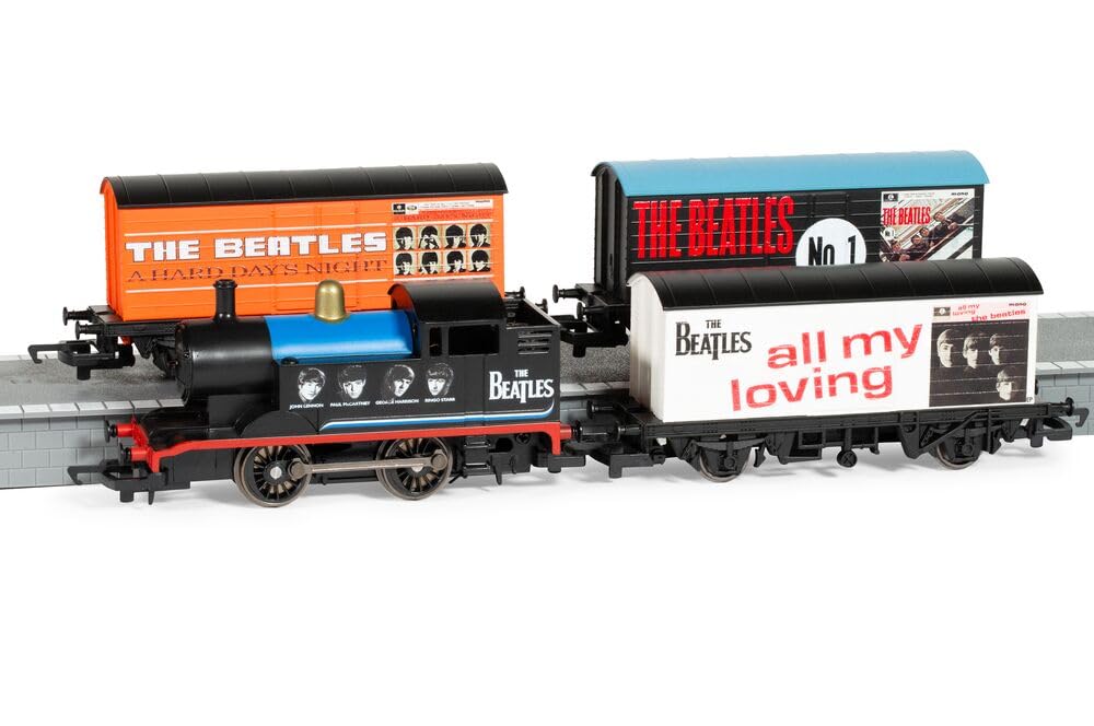 Hornby Steam Train - R30258 The Beatles, The Liverpool Connection EP Collection Side B Train Pack - Limited Edition 00 Gauge Locomotives, Engine Models for Adults - 1:76 Scale Model Gift