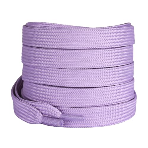 Image of Booyckiy 2 Pairs 2 /5 inch Flat Shoe Laces for Sneakers 31 Colors Shoelaces in 27 inch-72 inch