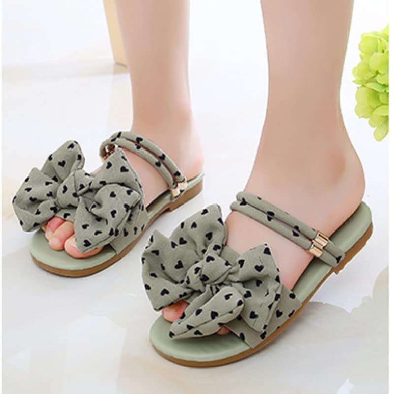 Fashion Slipper Girls Bow Sandals Children's Flat Soft Sole Outdoor Sandals3