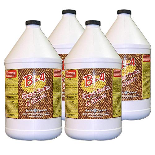B-4 Commercial Carpet Spotter, Cleaner and Stain Remover. Wonderful citrus fragrance. No other product needed!-4 gallon case