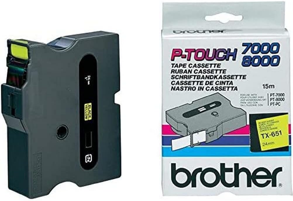 Brother P Touch 7000 8000 and TX152 Tape Cassette Transparent red 15 m