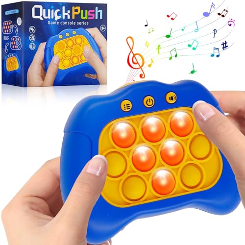 Puzzle Pop-It Spiel,2024 Neu Quick Push Pop-It,Dekompressionsdurchbruch-Puzzle-Spielmaschine,Elektronischer Whack Mole Spiel,Pop-It Pro Light Up Game,Pop It Fidget Spielzeug