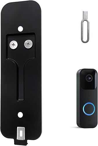 Placa trasera para timbre de Blink Doorbell, soporte para timbre de puerta, clip de retención de metal mejorado, reemplazo de placa trasera para