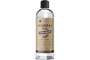 Kate Naturals Food Grade Mineral Oil for Cutting Boards