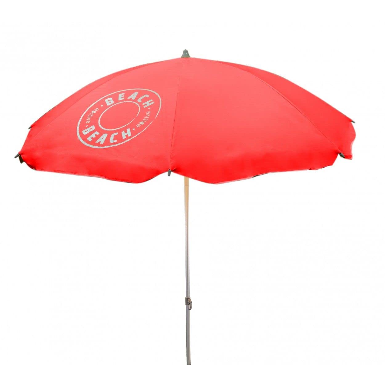 Hogar y Mas SOMBRILLA PLAYA PLANE PROTECTOR SOLAR UV50 200CM - Rojo
