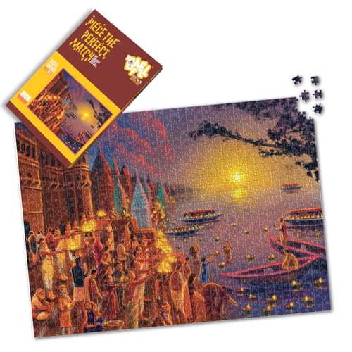 Image of Blissful Banaras | Jigsaw Puzzle for Adults & Teens | 1000 Pcs Precision-Cut | Beautiful Artwork | Fun Brain Challenge | Ideal Gift for Puzzle Lovers