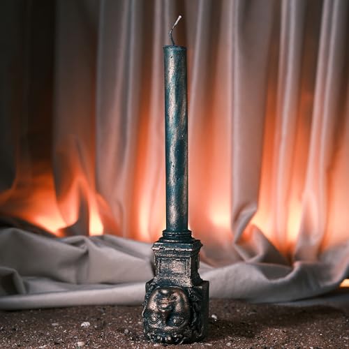Handcrafted-Medusa-Candle-Set-Greek-Mythology-Inspired-Home-Decor-3-Piece-Candle-Collection-with-Ancient-Medusa-Head-Sculptures-Perfect-for-Living-Room