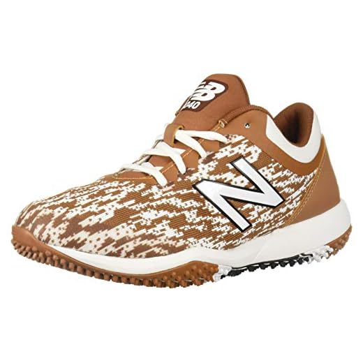 New Balance Men's 4040 V5 Turf Baseball Shoe, Vintage Orange/White, 16 M US